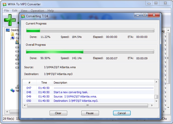 WMA To MP3 Converter screenshot WMA To MP3 Converter screenshot